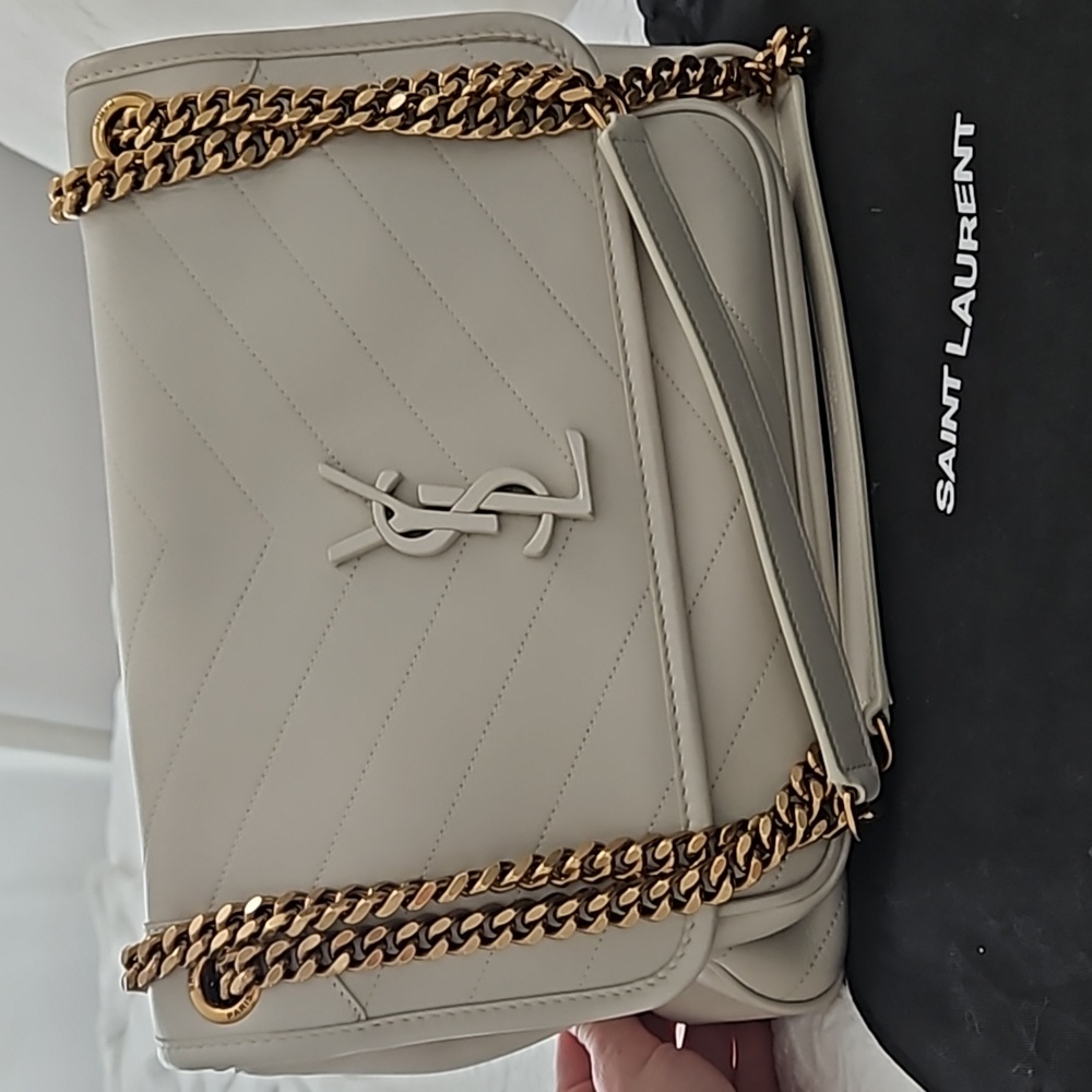 Authentic YSL Niki Medium bag in lamb leather